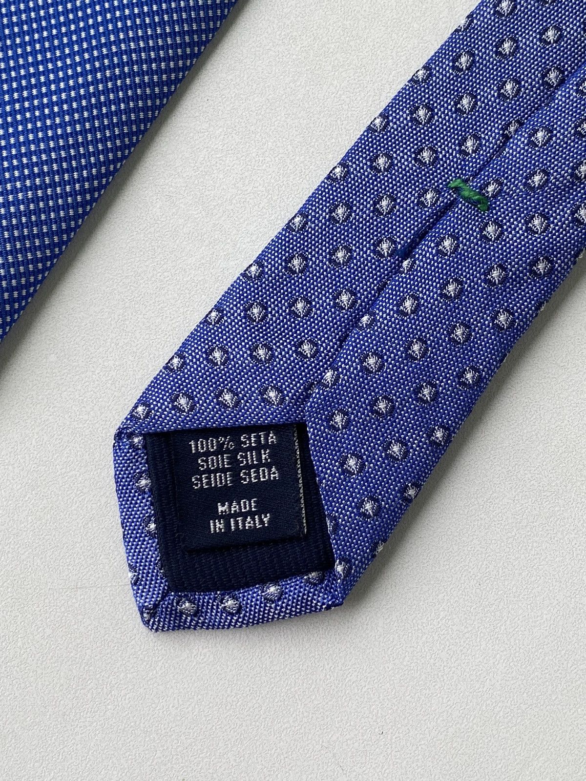 Tommy Hilfiger Tommy Hilfiger navy blue silk necktie with spotted print Size ONE SIZE - 10 Thumbnail