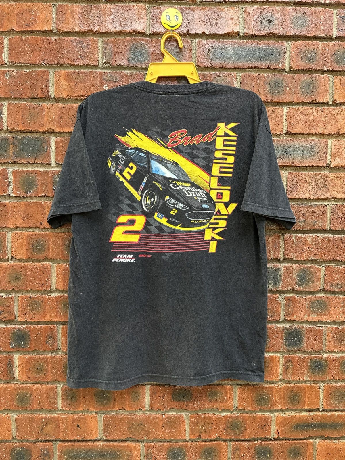 NASCAR Thrashed Vintage Nascar Brad Keselowski #2 Sun Faded Size US L / EU 52-54 / 3 - 1 Thumbnail