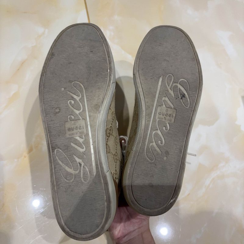 Gucci Gucci Double G Embroidered Casual High-Top Sneakers Size US 5.5 / EU 38 - 4 Thumbnail