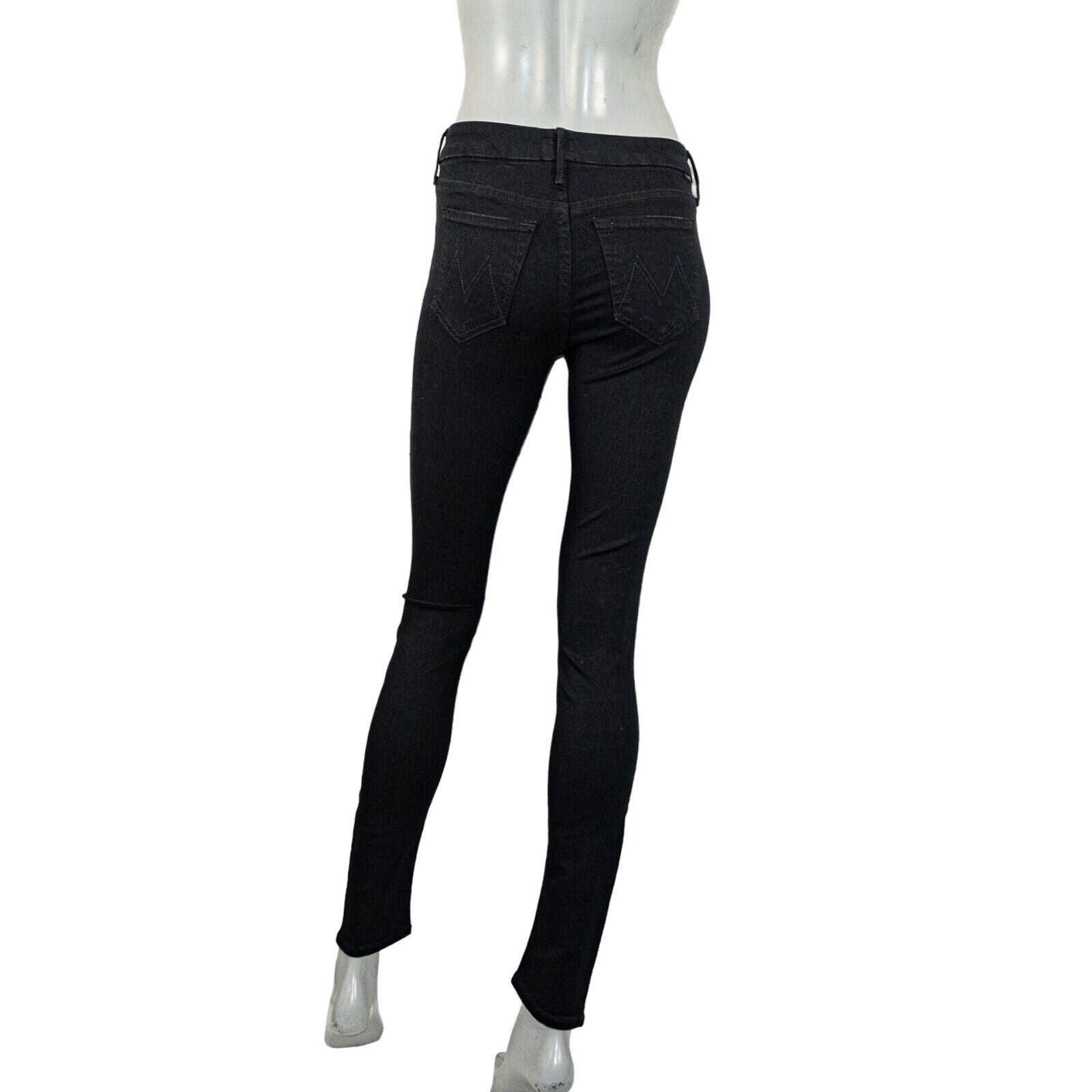 MOTHER MOTHER Denim The Looker Jeans in Black Not Guilty Size 24 Size 24" / US 00 / IT 34 - 4 Thumbnail