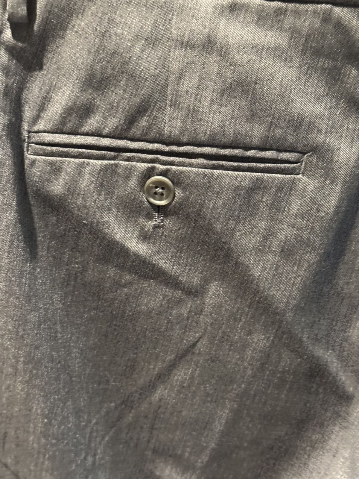 Calvin Klein Calvin Klein Dark Grey Slacks Dress Pants 30 x 30 Button Size US 30 / EU 46 - 3 Thumbnail