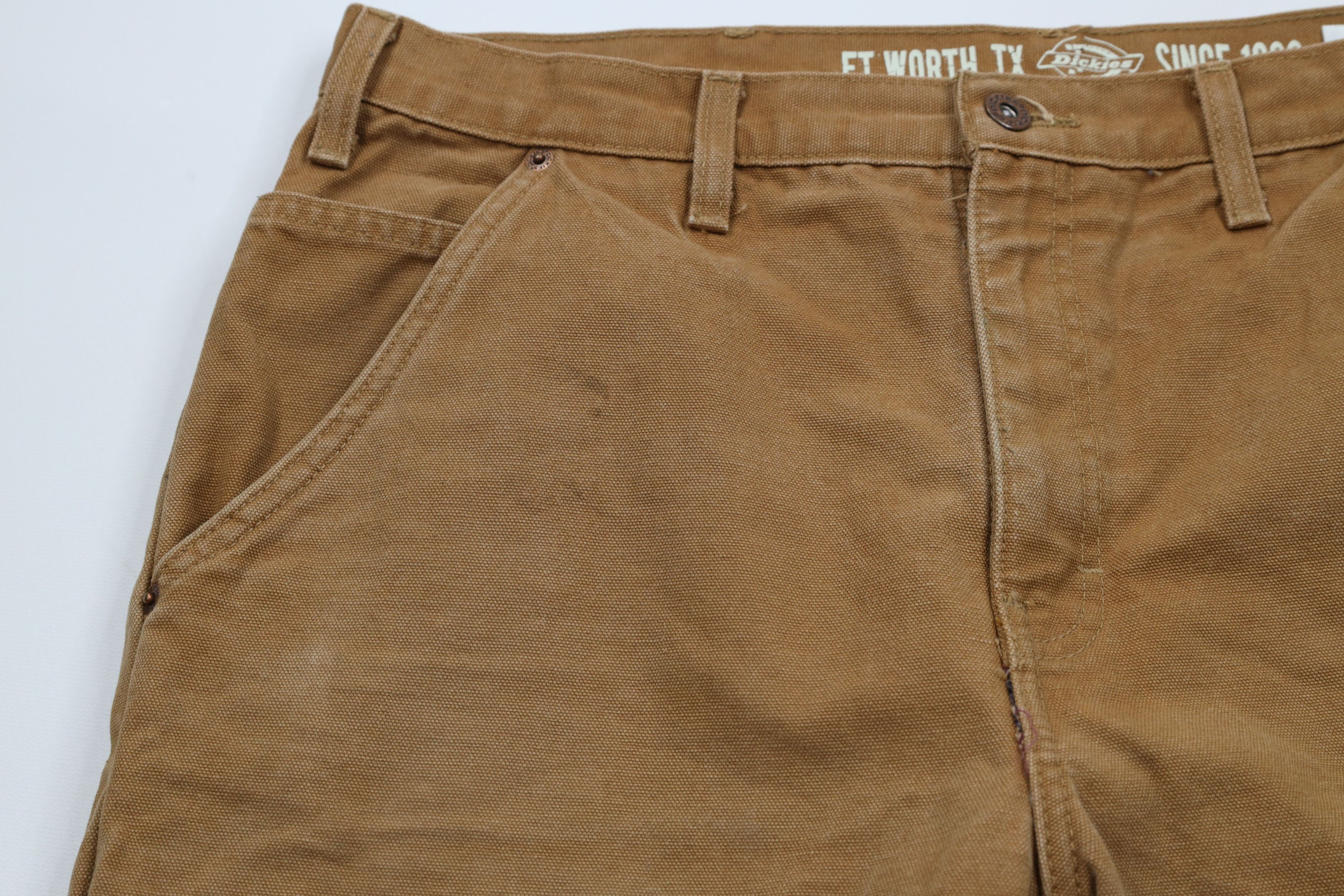 Dickies × Vintage Vintage Y2K Dickies Flannel Lined Canvas Dungaree Pants Size US 36 / EU 52 - 8 Thumbnail