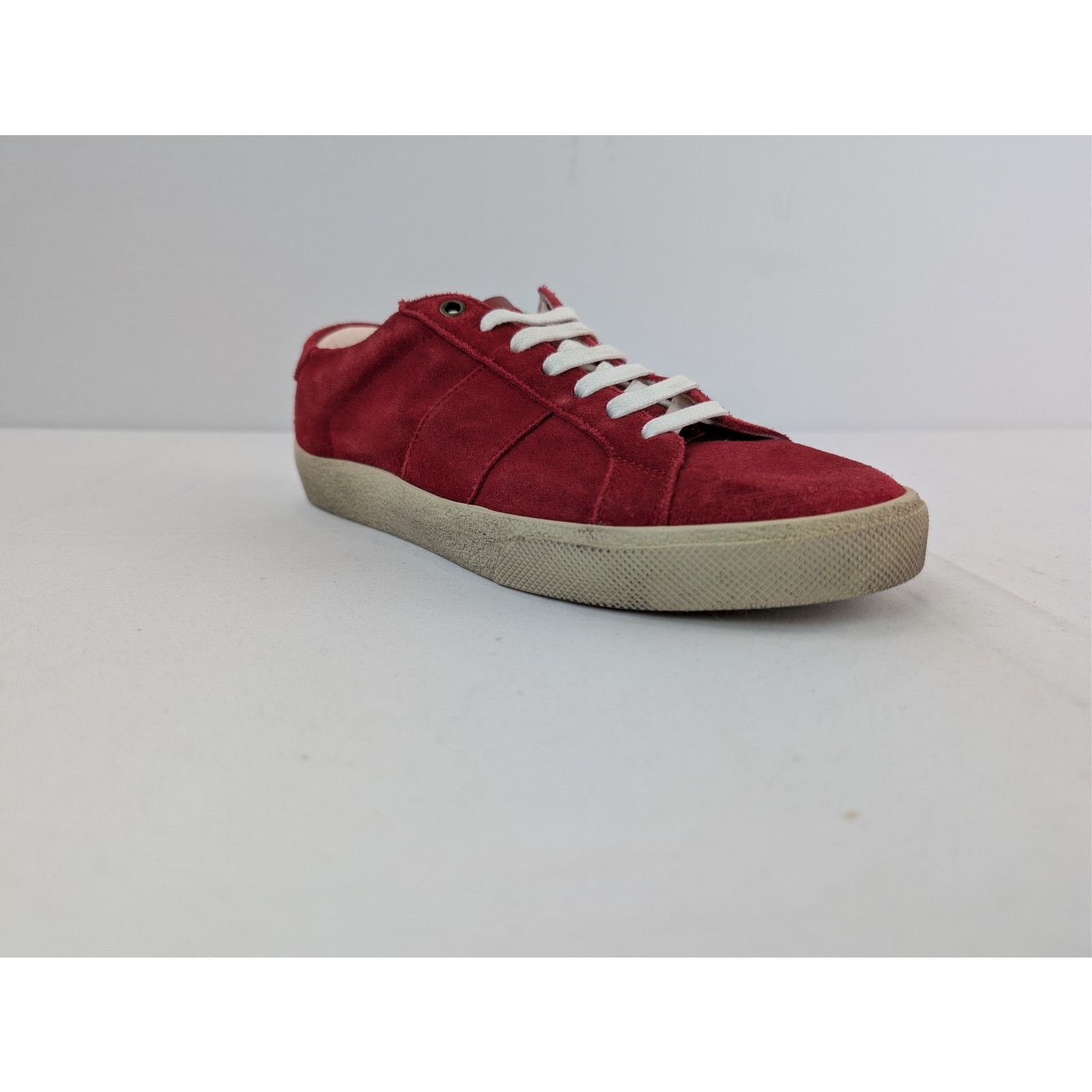 Saint Laurent Paris o1rshd1 SL/06 Low-Top Sneakers in Red Size US 6 / EU 39 - 2 Thumbnail