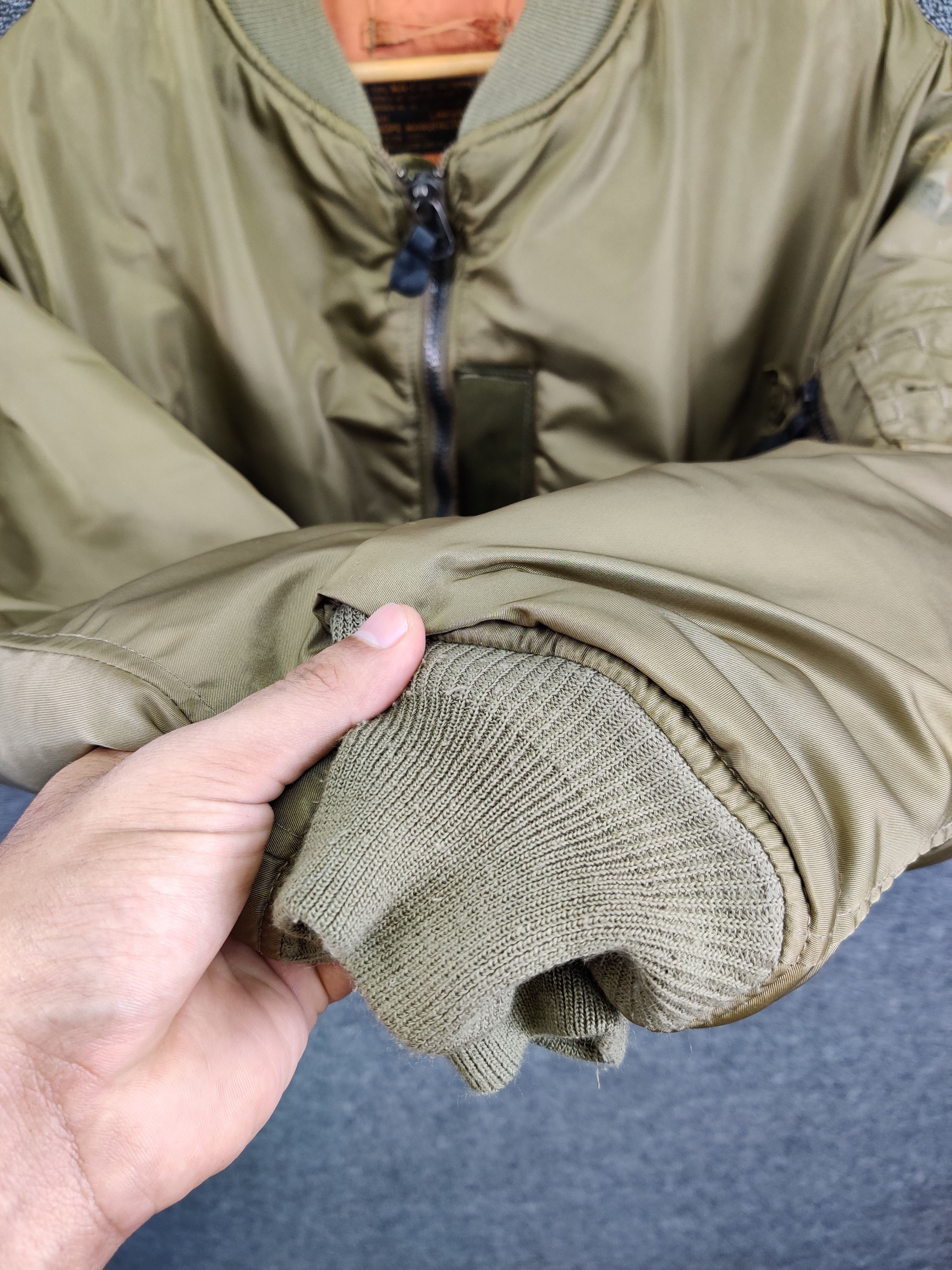 Hope Vintage 90s Hope MFG US Air Force Ma-1 Bomber Flight Jacket Size US L / EU 52-54 / 3 - 12 Thumbnail
