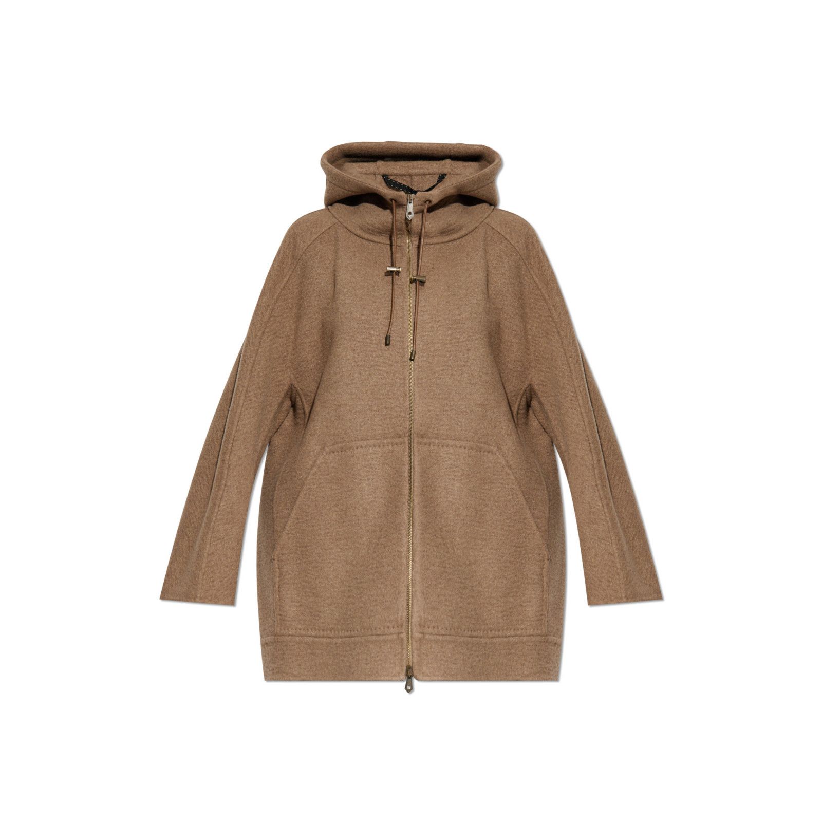 MAX MARA Gradi Turtledove Cashmere Double Fabric Jacket New
