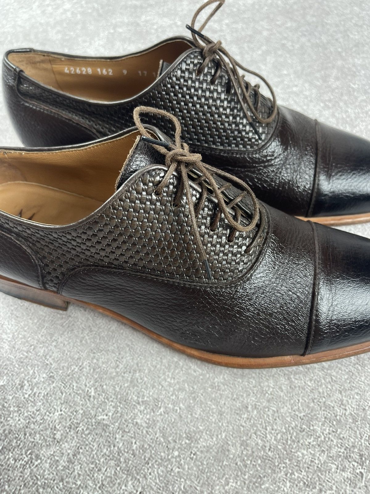 Moreschi Moreschi Leather Brown Derby Classic Shoes Size US 10 / EU 43 - 4 Thumbnail