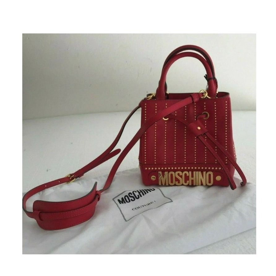 Moschino SS17 Moschino Couture Jeremy Scott Gold LEATHER BUCKET BAG Size ONE SIZE - 2 Thumbnail