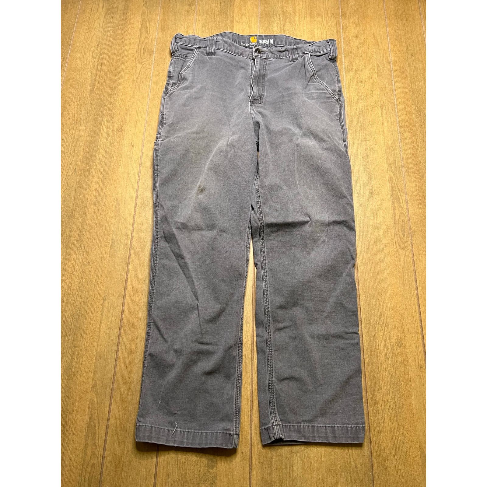 Carhartt Carhartt Distress Carpenter Relaxed Gray Men Sz 36x30 Pants Size US 36 / EU 52 - 3 Thumbnail