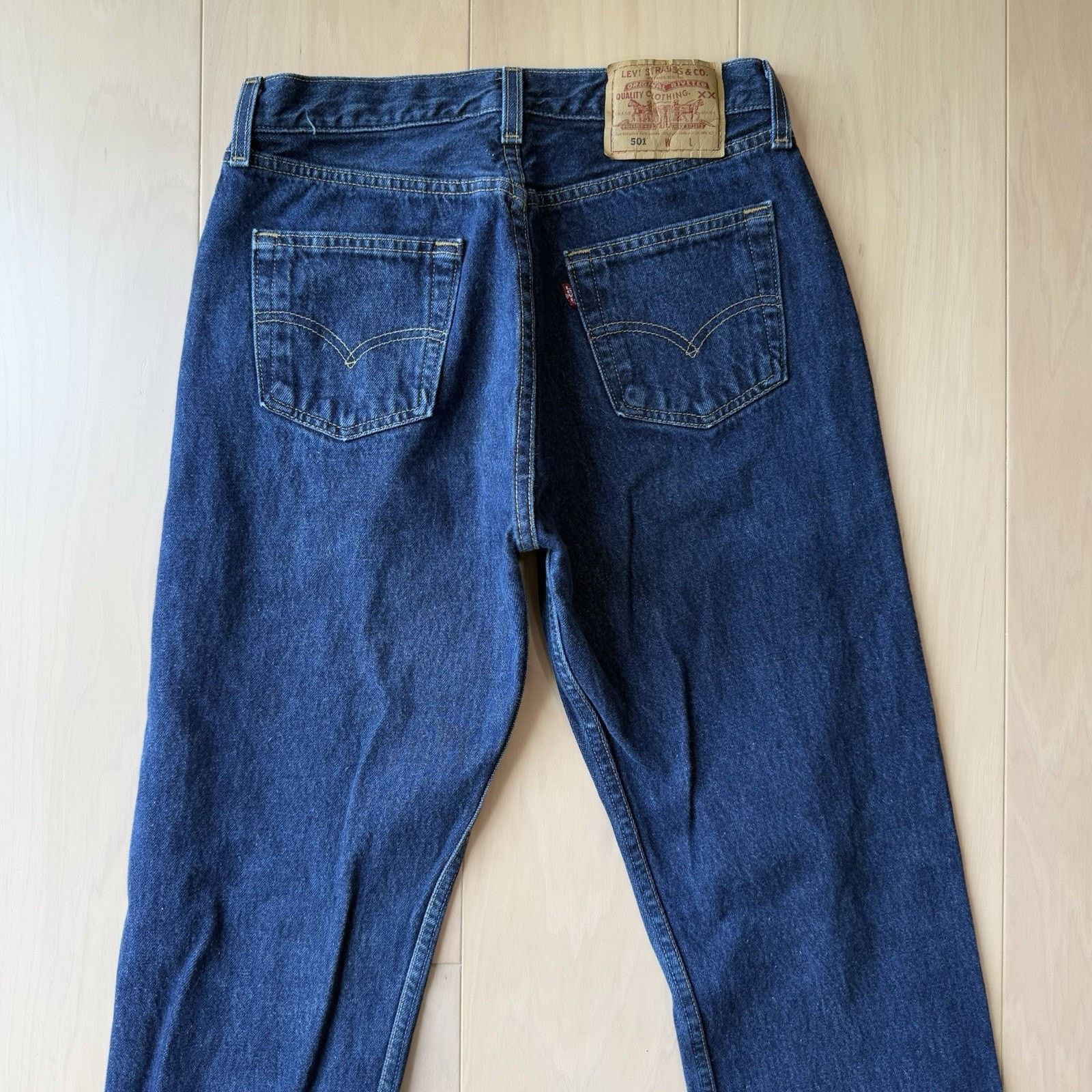 Levi's × Vintage Vintage Levis 501 Jeans 28 Blue 90s Dark Wash Made in USA Size US 28 / EU 44 - 7 Thumbnail