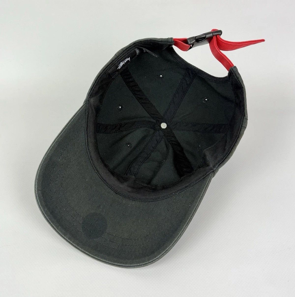 Stussy Stussy Faded Distressed Snapback Cap Hat One Size Black Size ONE SIZE - 8 Thumbnail