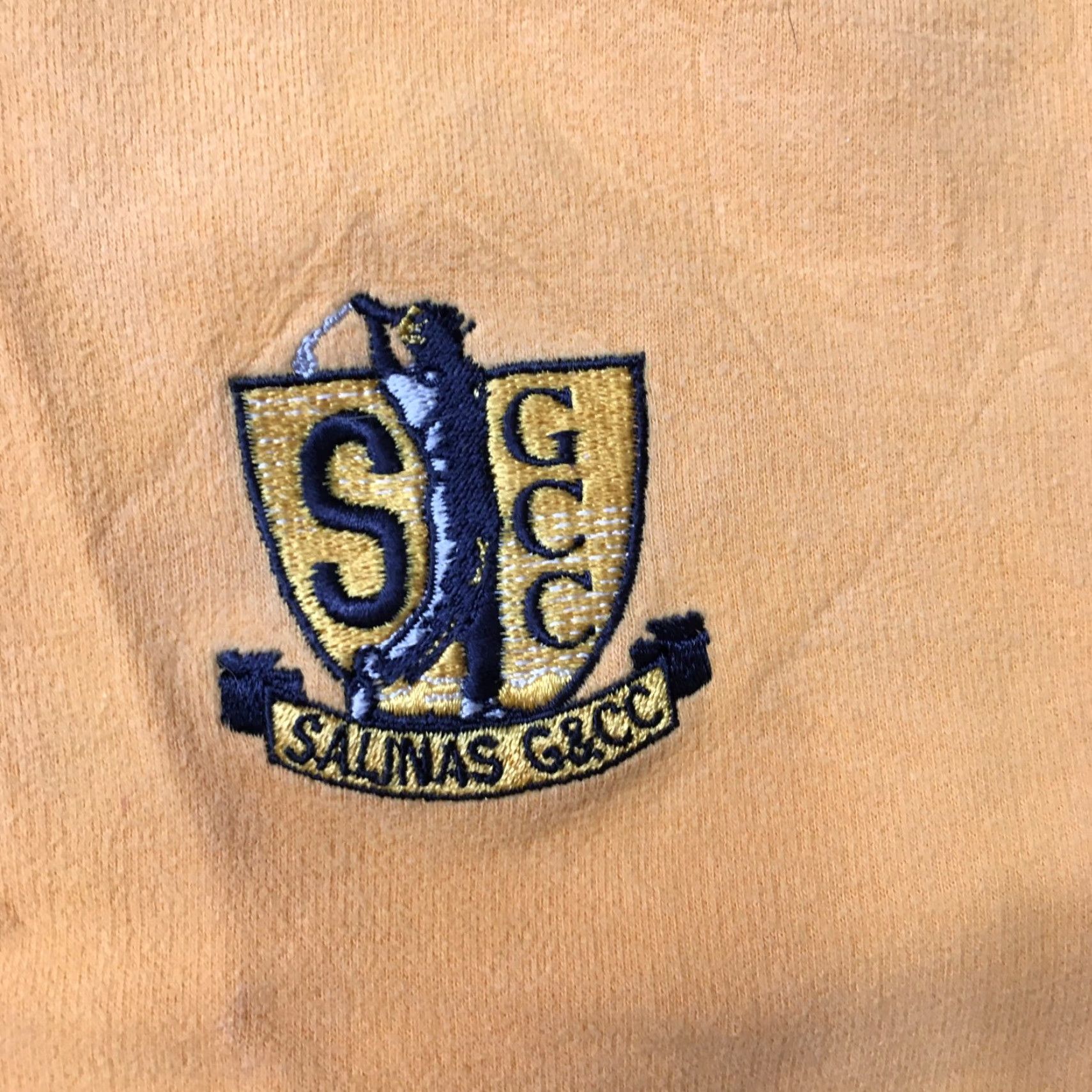 Vintage Ashworth SALINAS Golf Pullover 1/4 Zip Mock Neck Sweatshirt Men L Gold Sweater Size US L / EU 52-54 / 3 - 2 Thumbnail