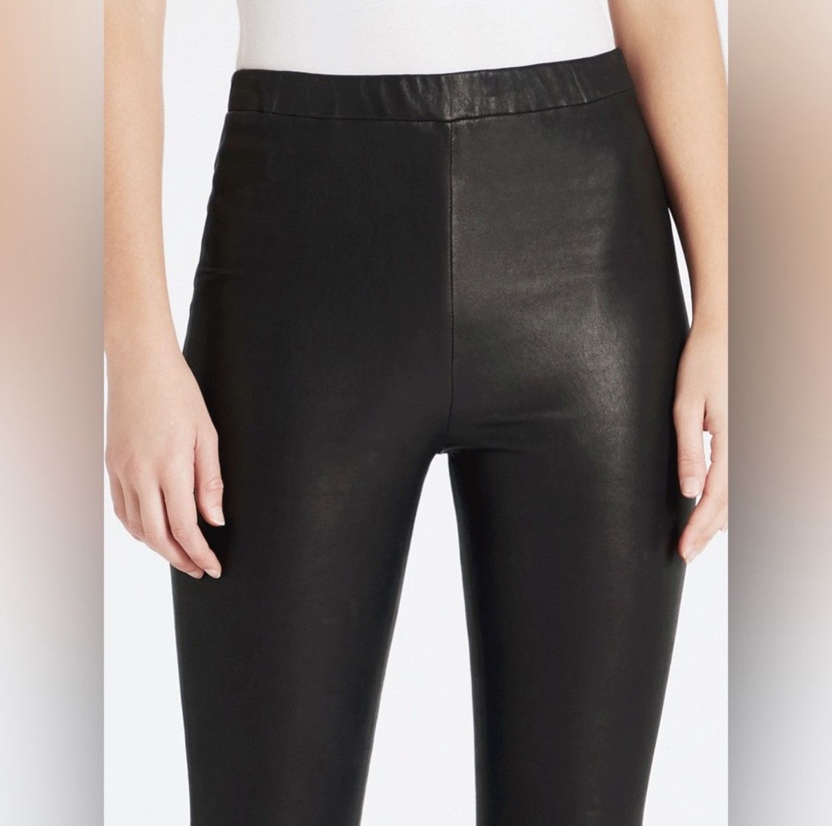 J Brand J Brand Black Lambskin Leggings Size XS Size 26" / US 2 / IT 38 - 4 Thumbnail