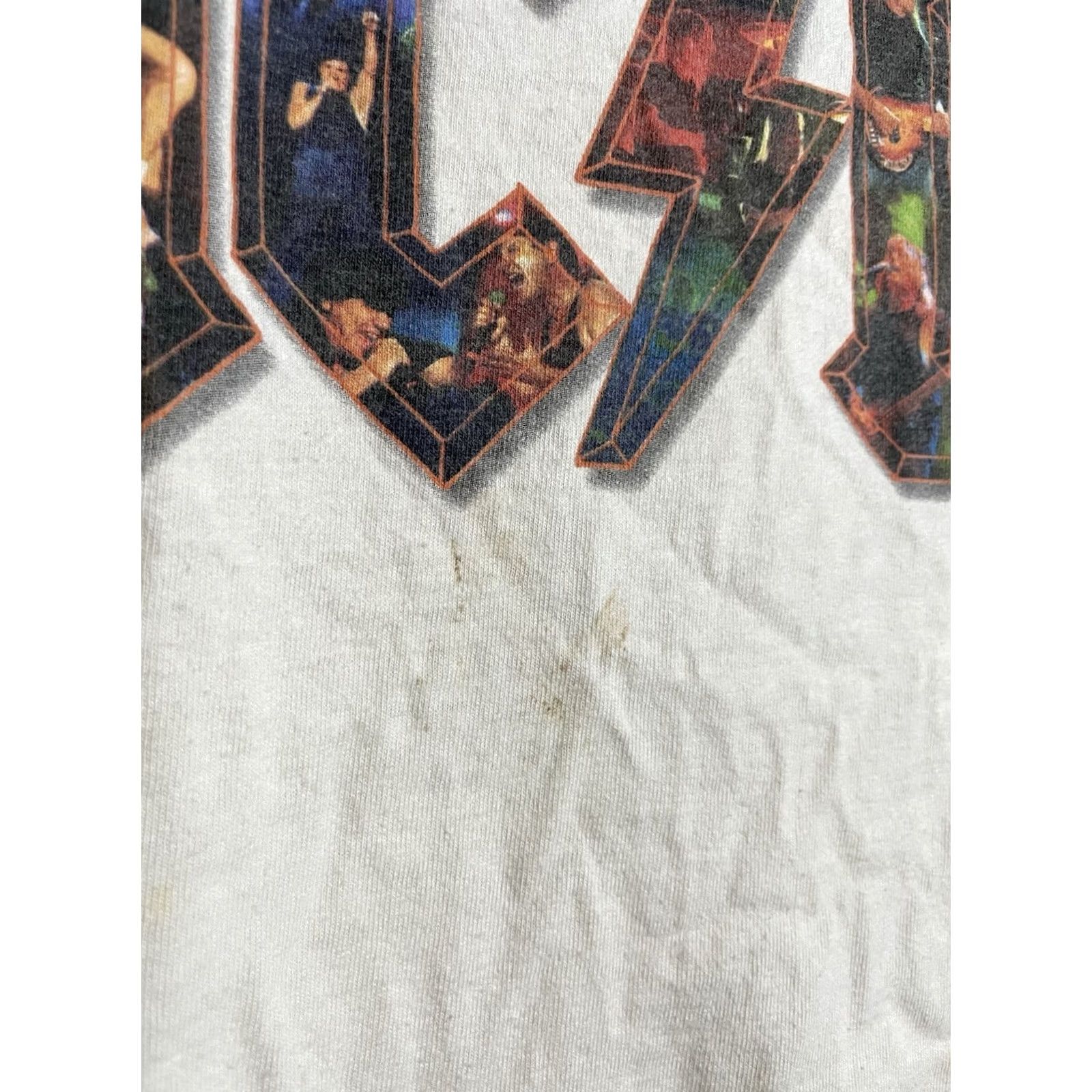 Vintage VINTAGE AC/DC World Tour Band T-Shirt 2XL White Double-Sided Men Mens 2XL T-Shirt Band USA Size US XXL / EU 58 / 5 - 6 Thumbnail