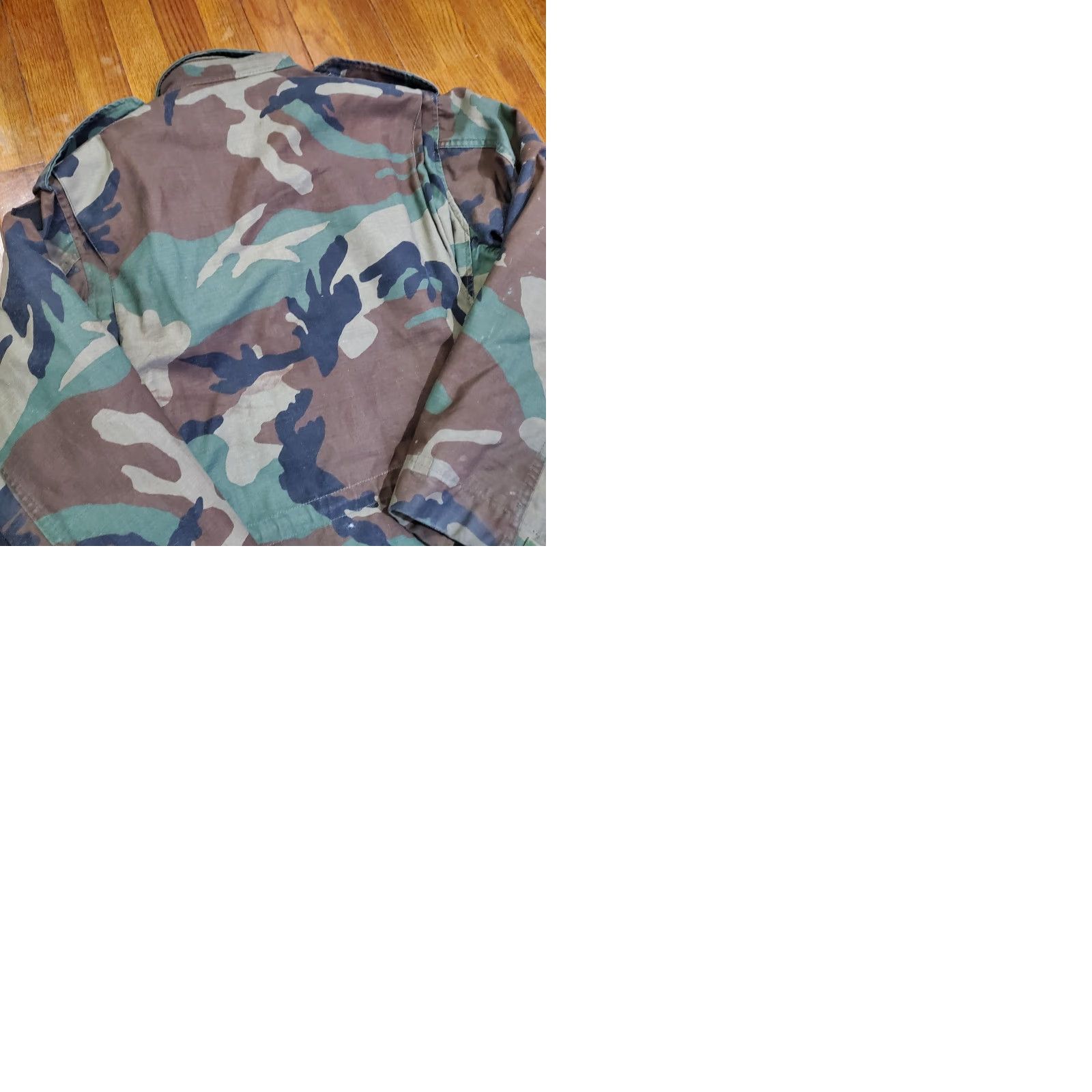 Vintage VINTAGE John Ownbey Company Jacket Mens Small Woodland Camo M65 Field Coat 80s Size US S / EU 44-46 / 1 - 10 Thumbnail