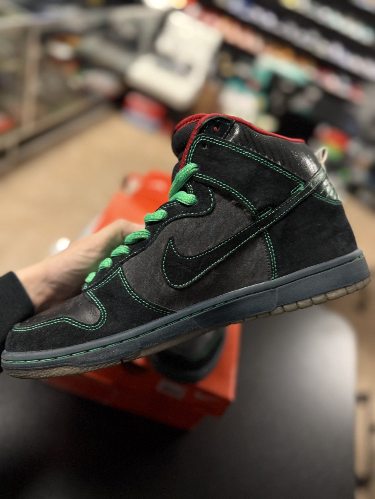 Nike Size 11 Nike Dunk High Premium SB 2008 Twin Peaks Night Owl Size US 11 / EU 44 - 6 Thumbnail