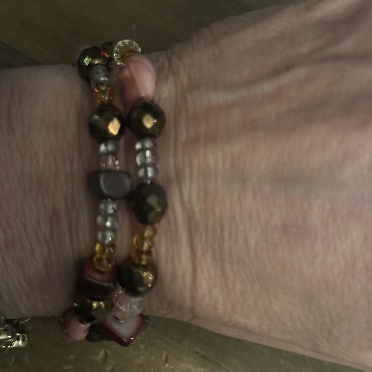 Other Multicolor glass bead wrap bracelet Size ONE SIZE - 4 Thumbnail