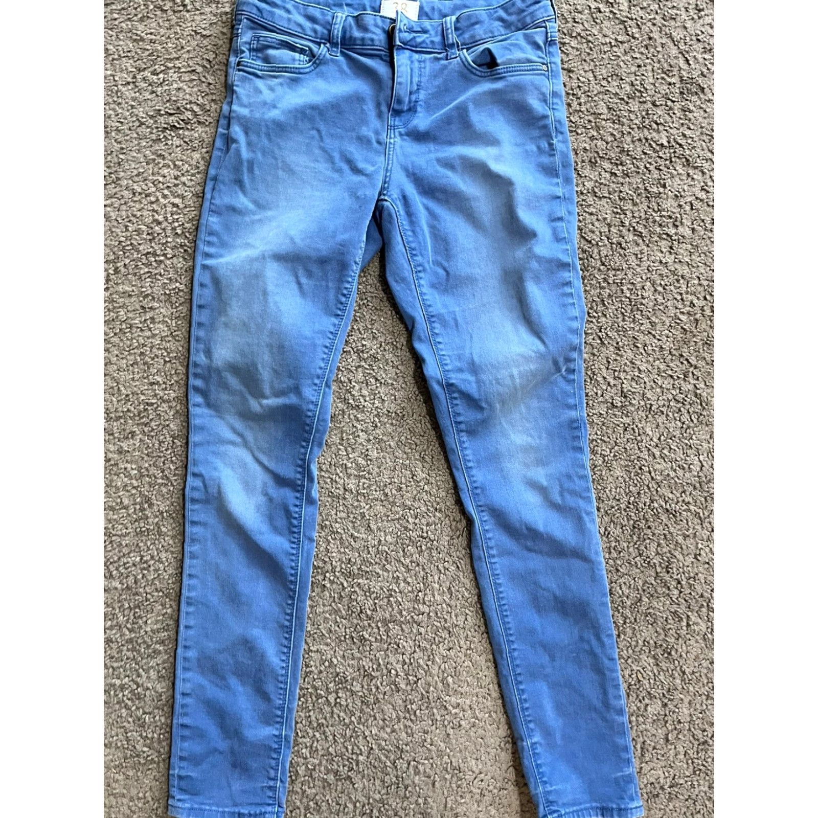 Zara ZARA Basic Jeans Women Blue 6 Regular Size Solid USA Womens Size 28" / US 6 / IT 42 - 3 Thumbnail