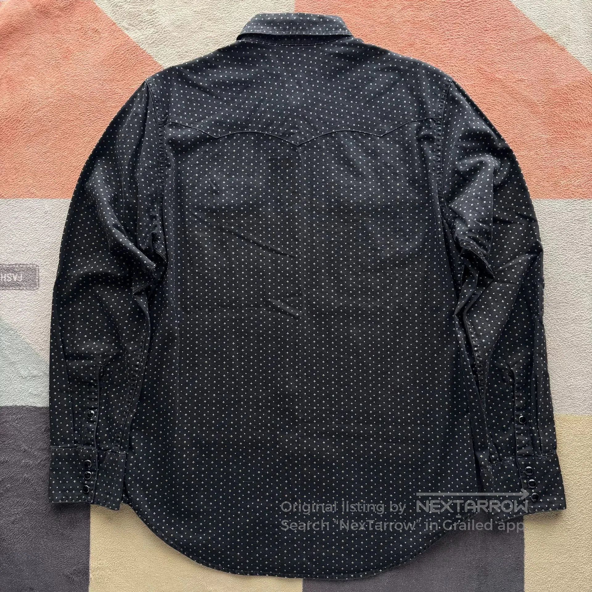 RRL Ralph Lauren RRL Black Poker Western Shirt. Size US M / EU 48-50 / 2 - 6 Thumbnail