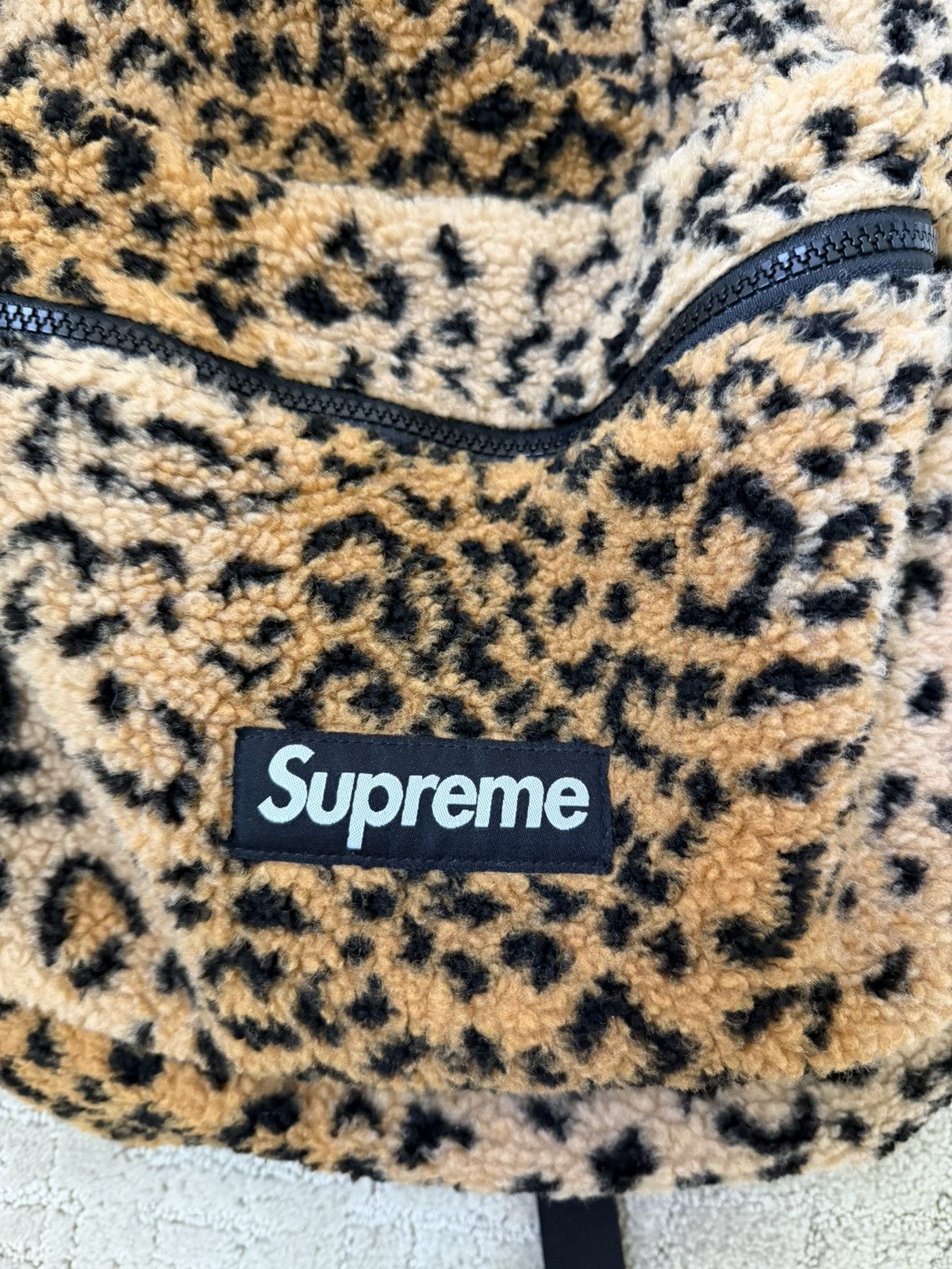Supreme Supreme Leopard Fleece Backpack Size ONE SIZE - 2 Thumbnail