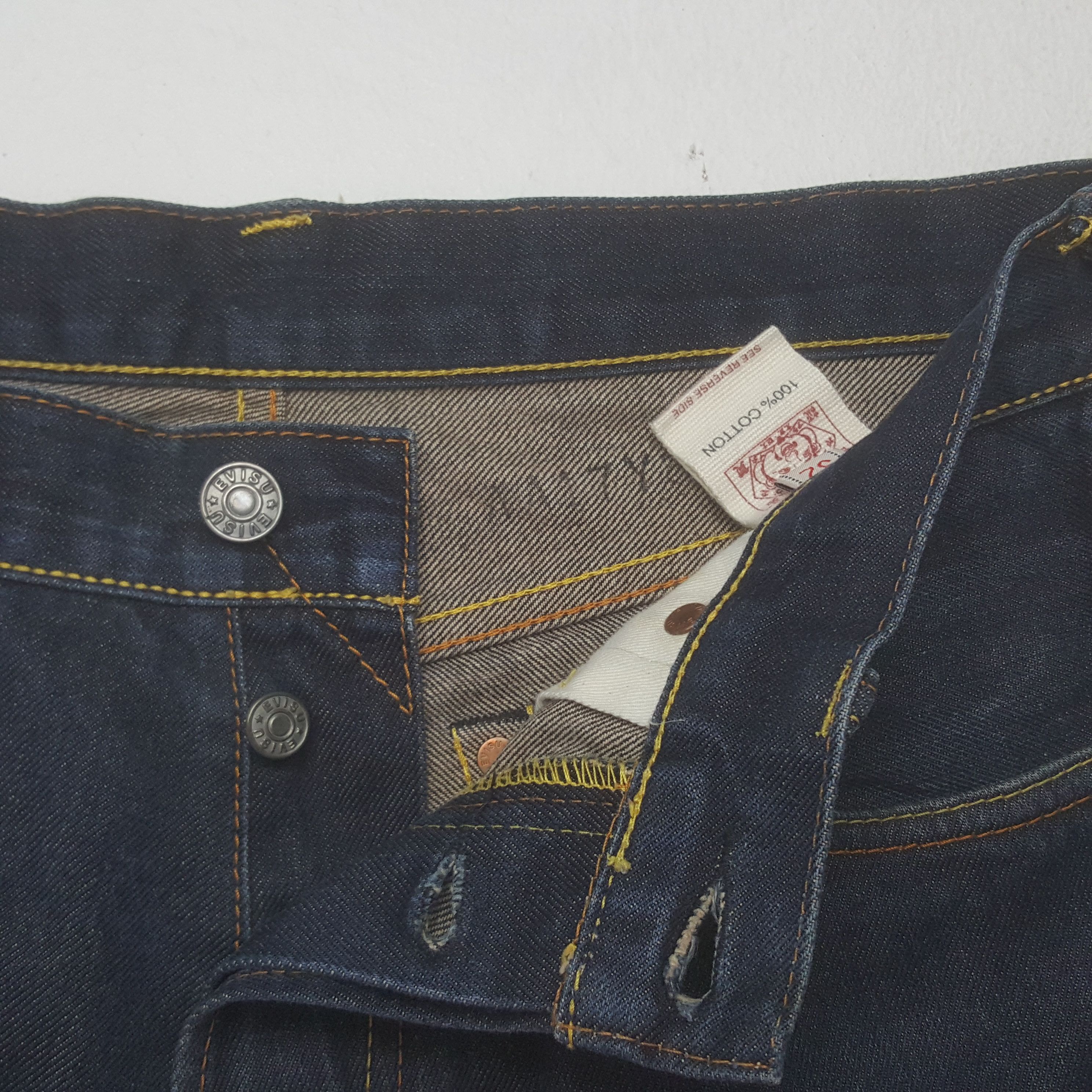 Evisu Vintage Evisu Japan Nice Dicock Art Denim Jeans Size US 31 - 13 Thumbnail
