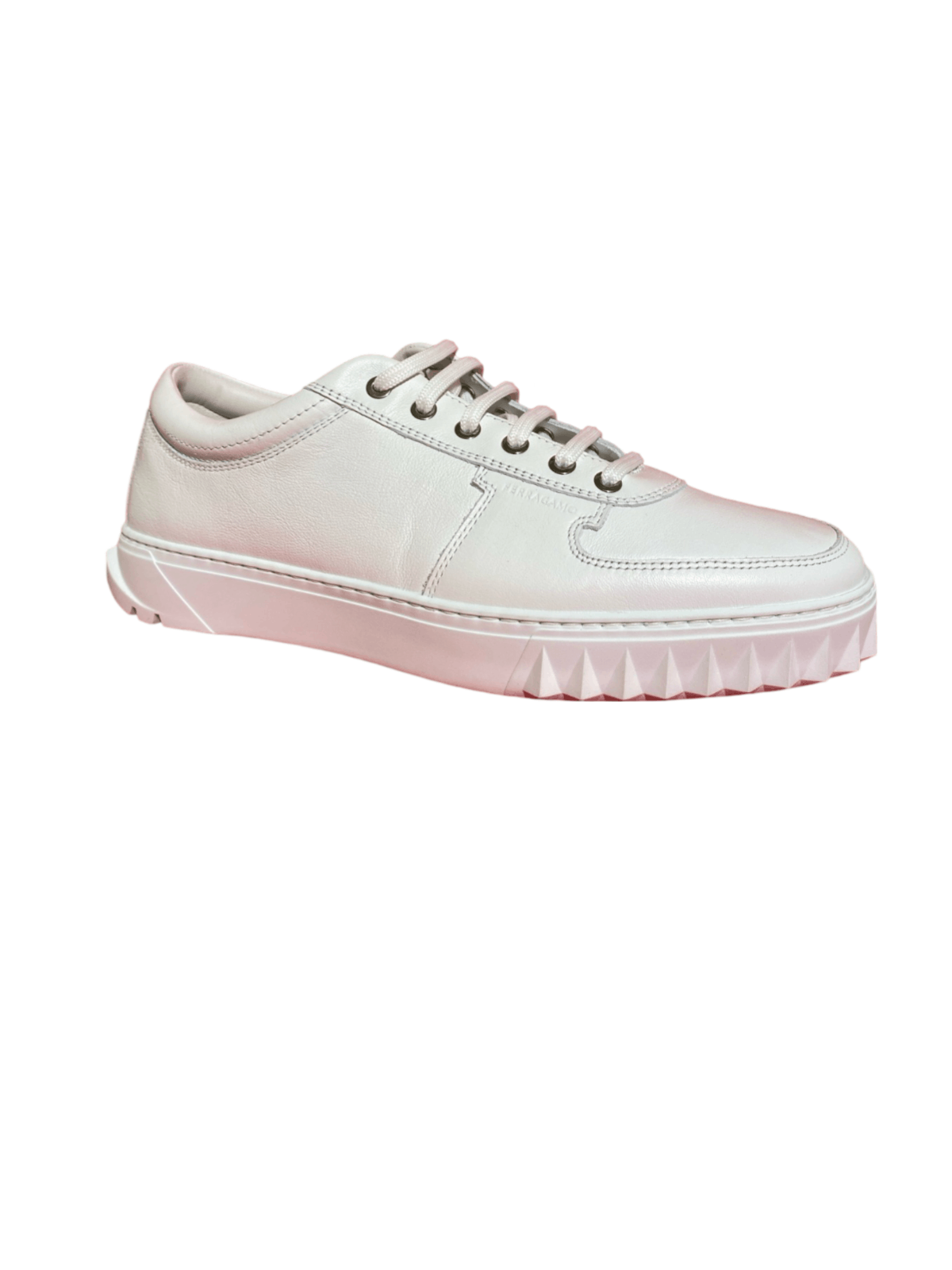 Salvatore Ferragamo o1s1rm1224 Scuby Leather Sneakers in White Size US 11.5 / EU 44-45 - 1 Preview