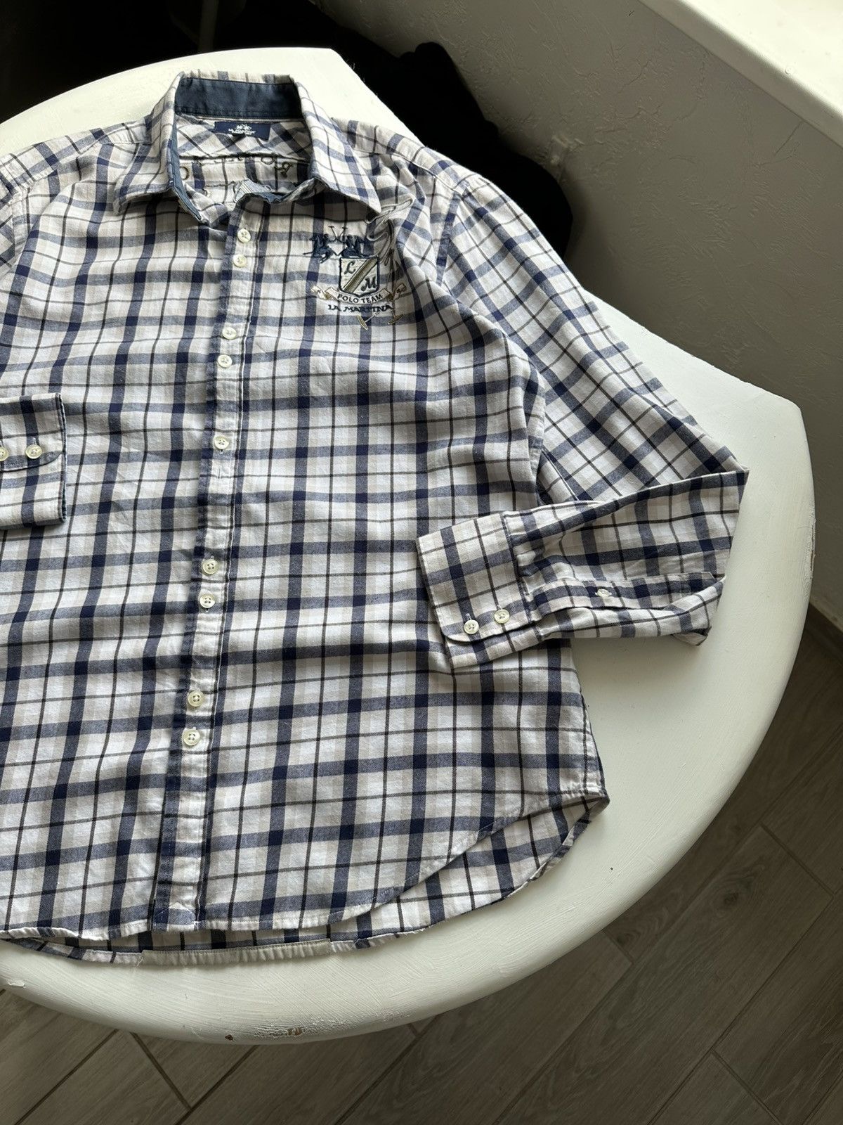 La Martina × Vintage La Martina Shirt Long Sleeve Polo Cup Y2K Size M Size US L / EU 52-54 / 3 - 3 Thumbnail