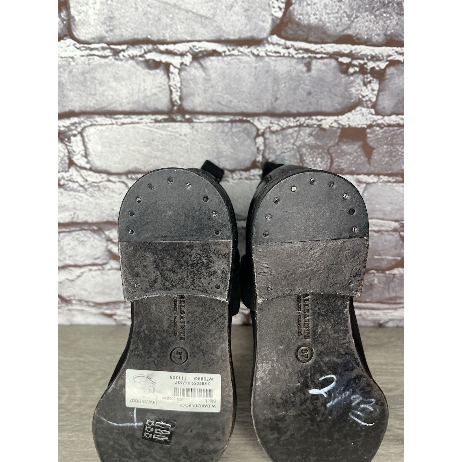 Allsaints AllSaints Italy Black Leather Harness Ankle Chelsea Boots Wo Size US 6.5 / IT 36.5 - 7 Thumbnail