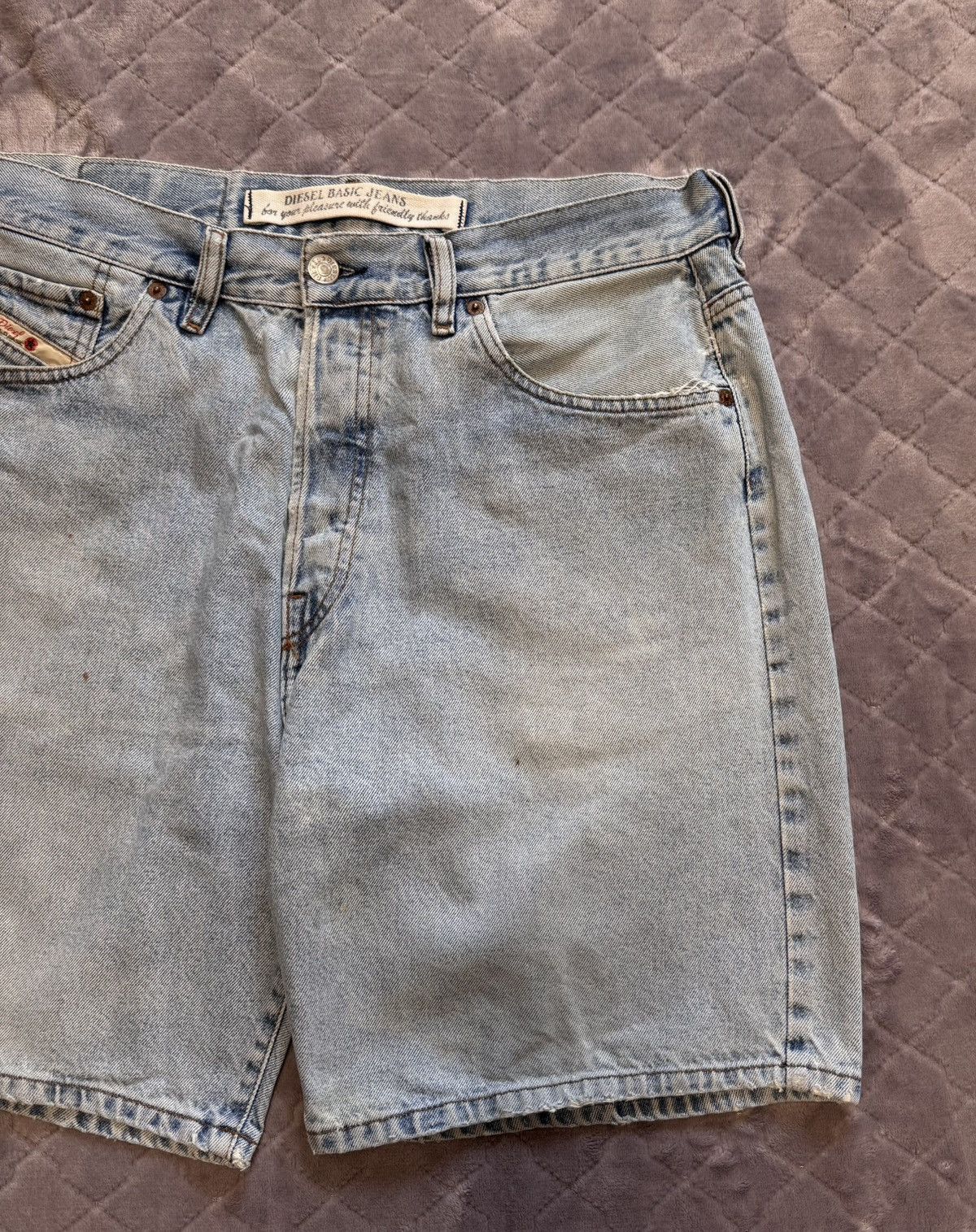 Diesel × Vintage Vintage Diesel Baggy Denim Shorts Size US 36 / EU 52 - 4 Thumbnail