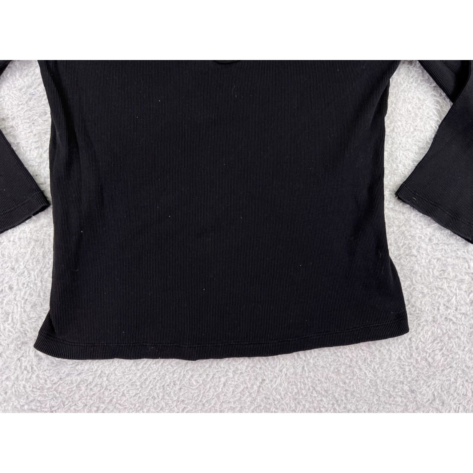 Ralph Lauren Lauren Ralph Lauren Shirt Juniors Medium Black Cotton Short Sleeve V-Neck Size M / US 6-8 / IT 42-44 - 5 Thumbnail