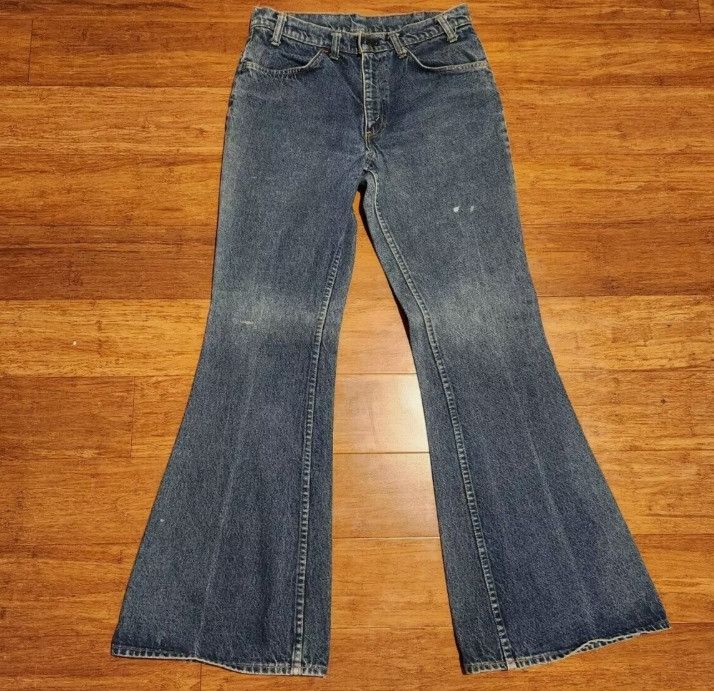 Vintage Levis 684 Bell Bottom Jeans Size 32x33