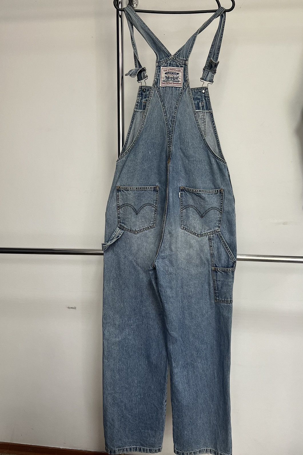 image of Levis Strauss Overall Denim Work Clothing in Blue, Men's (Size 36)