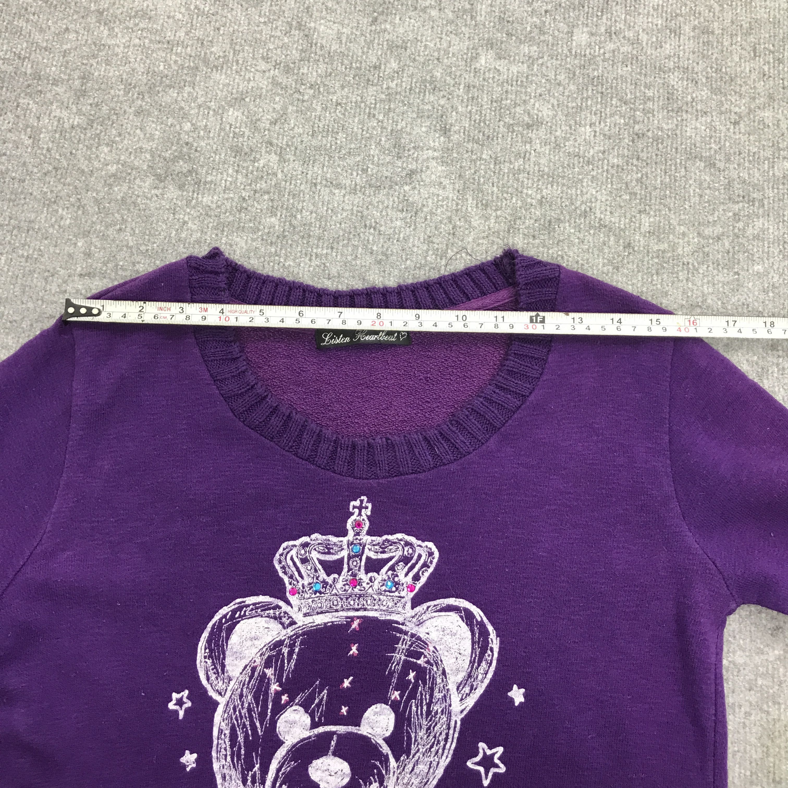 Japanese Brand BELIVE TEDDY WHOLE BEAR DESIGN SWEATSHIRTS Size S / US 4 / IT 40 - 8 Thumbnail