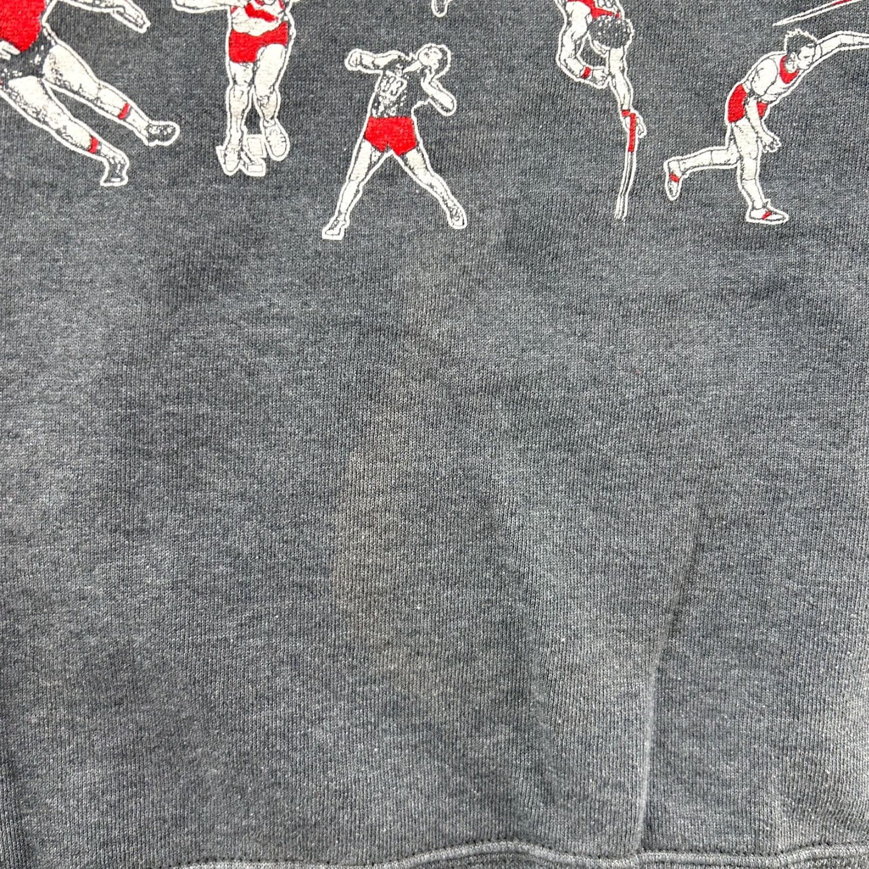 Russell Athletic VINTAGE Russell Hoodie Mens M Grey Pullover Eisenhower Track Field Sun Faded Size US M / EU 48-50 / 2 - 7 Thumbnail