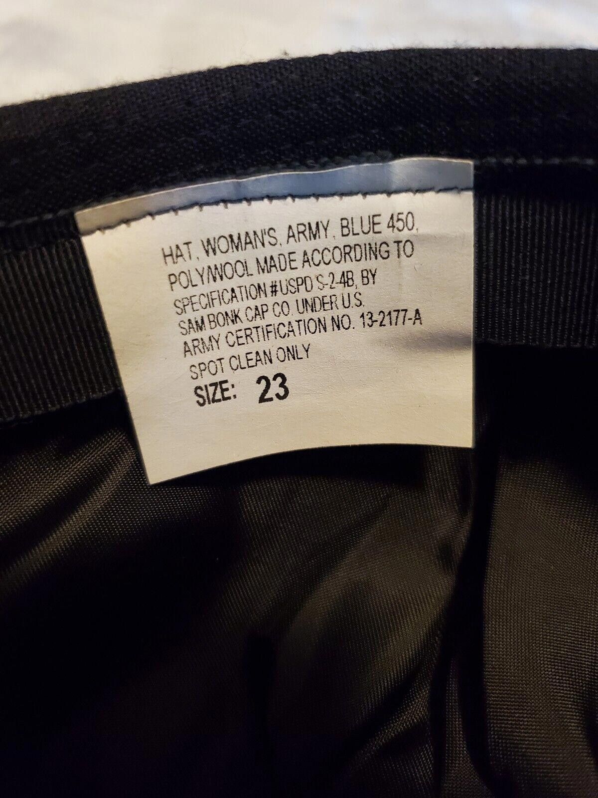Designer Womans Army Hat. Blue 450 Sam Bonk Cap Co Size 23 Size ONE SIZE - 5 Thumbnail