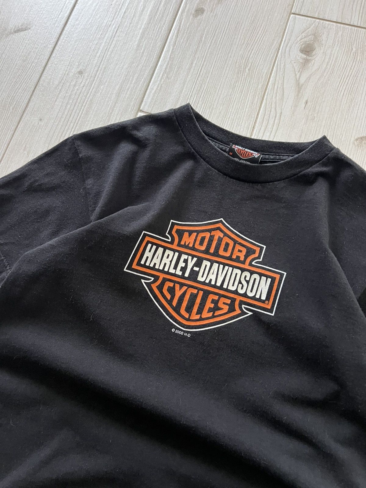 Harley Davidson Vintage Harley Davidson 2000 Usa Solid T-Shirt Men's Black Size US S / EU 44-46 / 1 - 7 Thumbnail