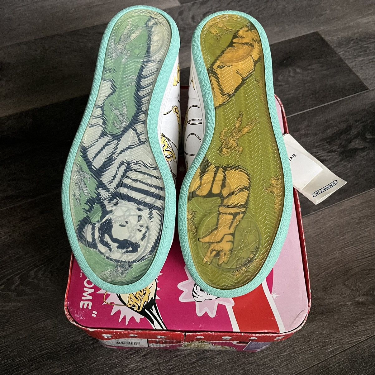 Pharrell RARE OG BBC ICE CREAM REEBOK NAME CHAIN BOUTIQUE LOW SHOES Size US 8 / IT 38 - 5 Thumbnail