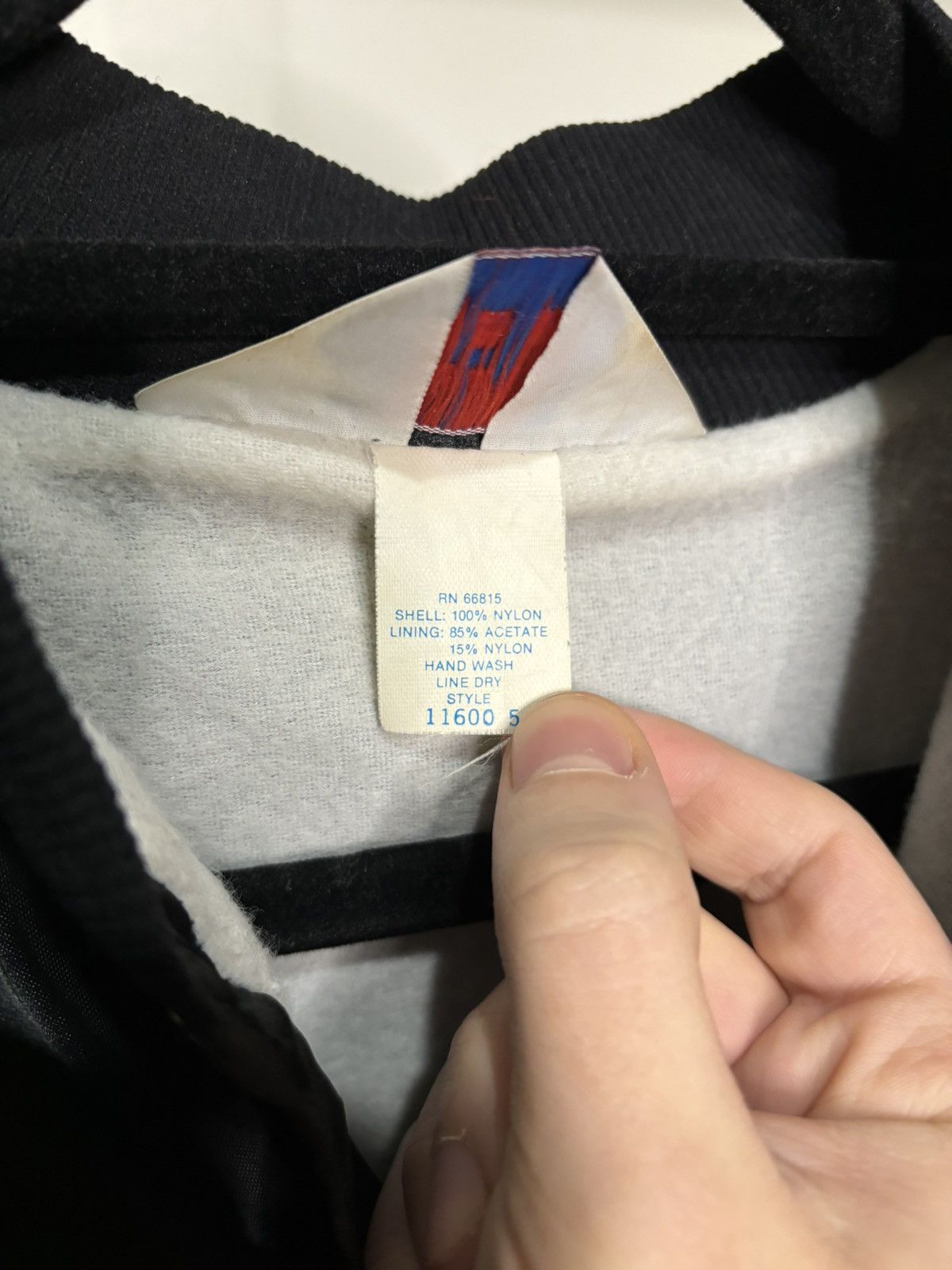 Vintage Vintage 1970s Black Nylon Varsity Jacket Size US S / EU 44-46 / 1 - 7 Thumbnail