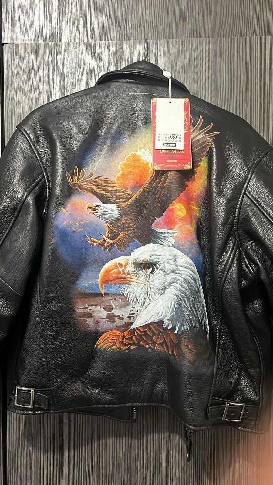 Maison Margiela × Supreme Supreme Margiela Eagle Leather Jacket Size US S / EU 44-46 / 1 - 1 Thumbnail