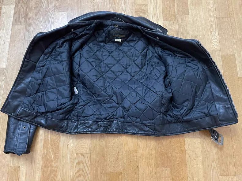 Schott Schott 613xx cable-stayed motorcycle leather jacket Size US XXS / EU 40 - 5 Thumbnail