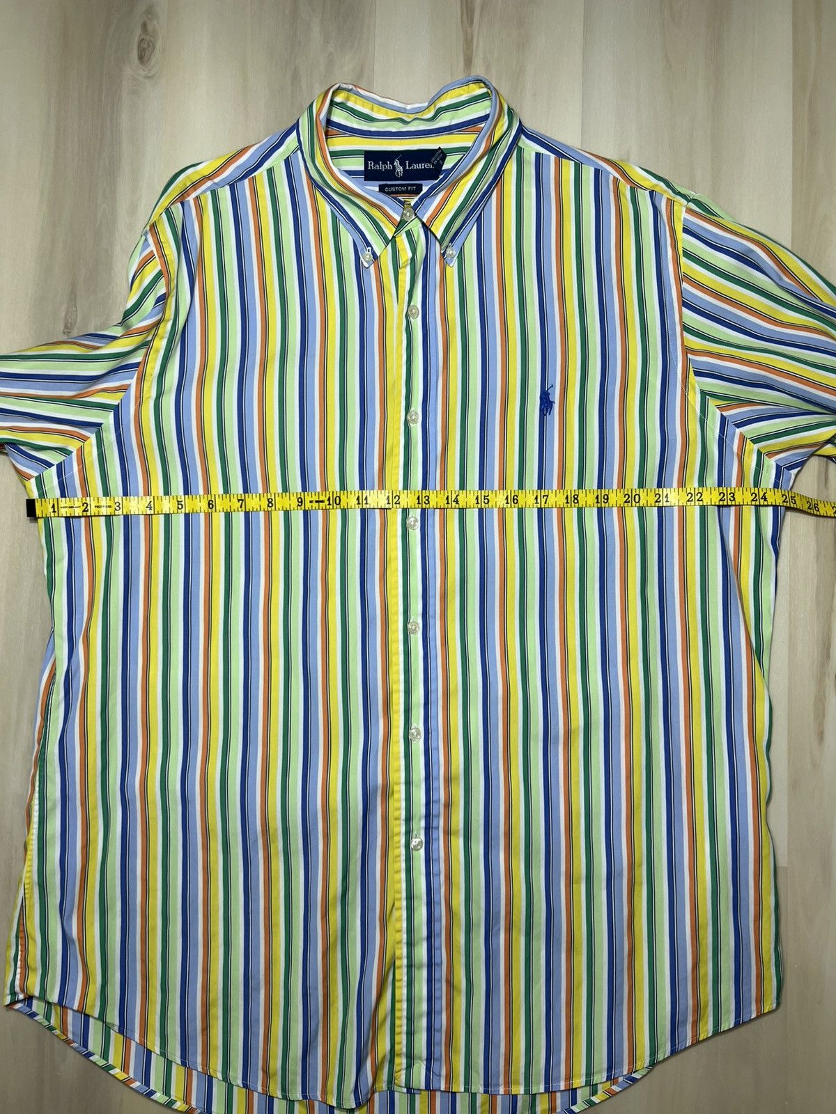 Polo Ralph Lauren Polo Ralph Lauren Multi-color Vertical Stripes Vibrant Size US XL / EU 56 / 4 - 3 Thumbnail