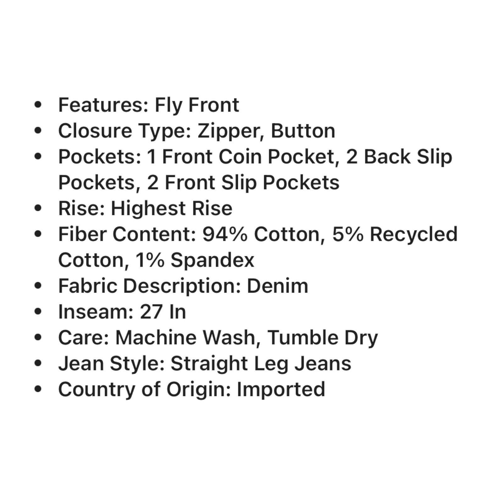 Arizona Jean Co. Arizona - Juniors Women's Vintage Highest Rise Straight Leg Size 25" / US 0 / IT 36 - 10 Thumbnail