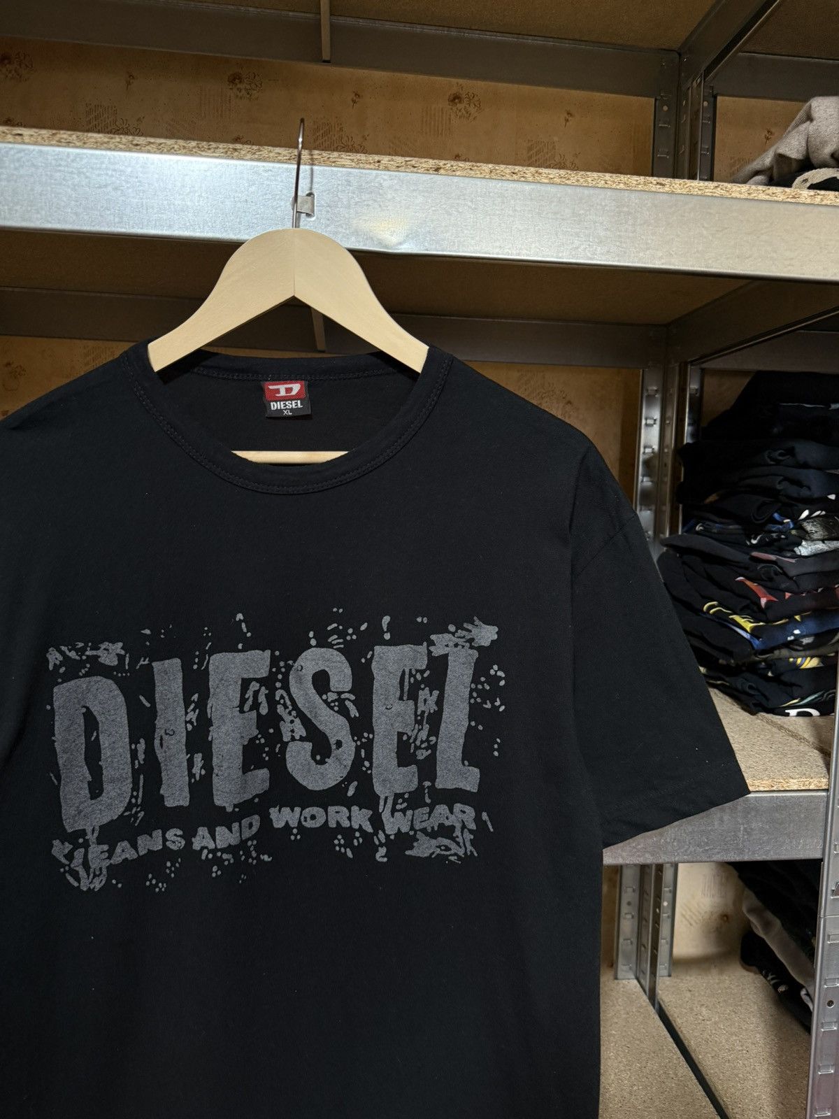 Diesel × Japanese Brand Vintage 90s Diesel Jeans And Work Wear t-shirt retro rare Size US XL / EU 56 / 4 - 3 Thumbnail
