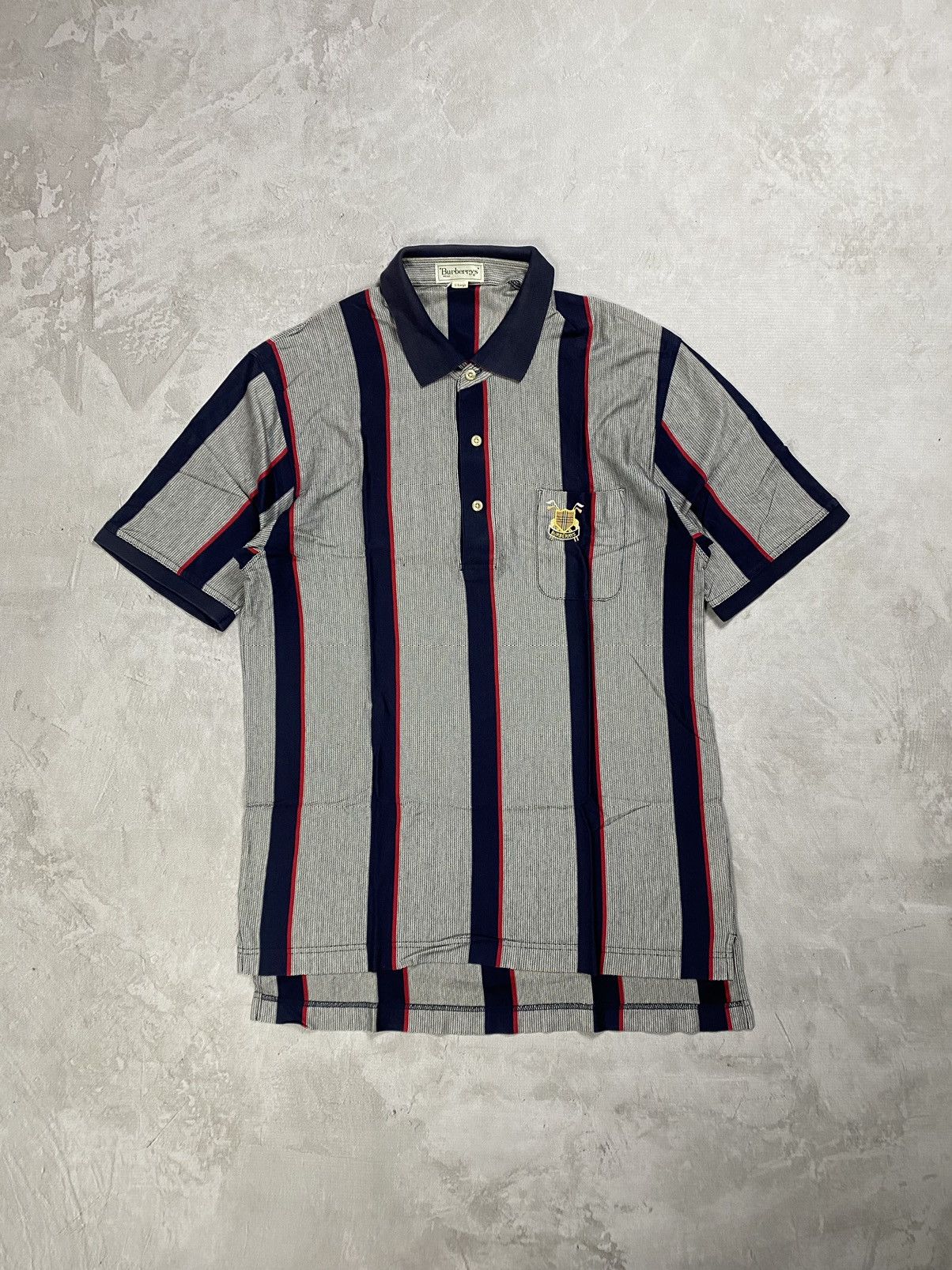 Burberry Vintage Burberrys Polo Shirt Size US L / EU 52-54 / 3 - 1 Thumbnail