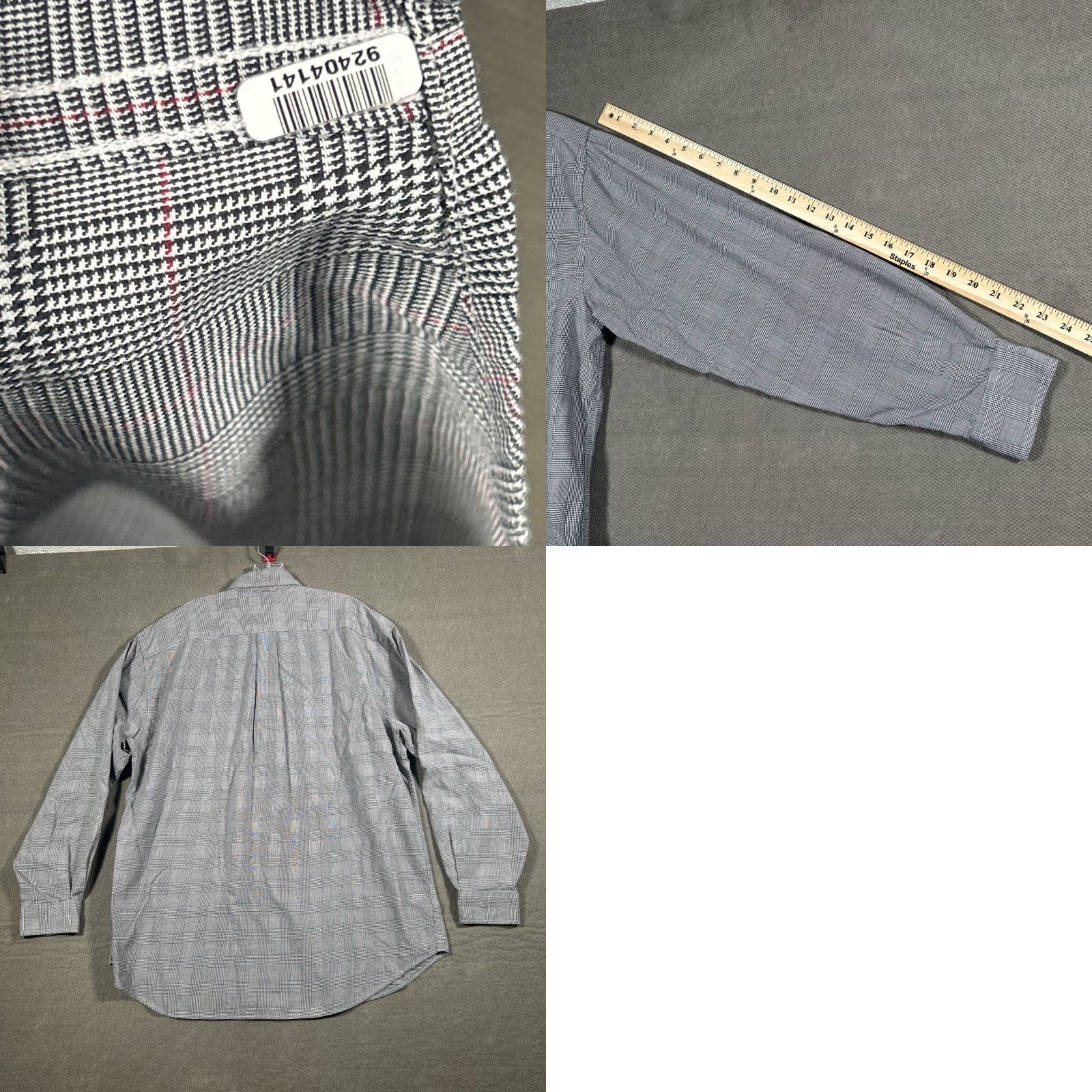 Tommy Hilfiger Tommy Hilfiger Golf Plaid Mens Button Down Long Sleeve Shirt Large Cotton Size US L / EU 52-54 / 3 - 9 Thumbnail