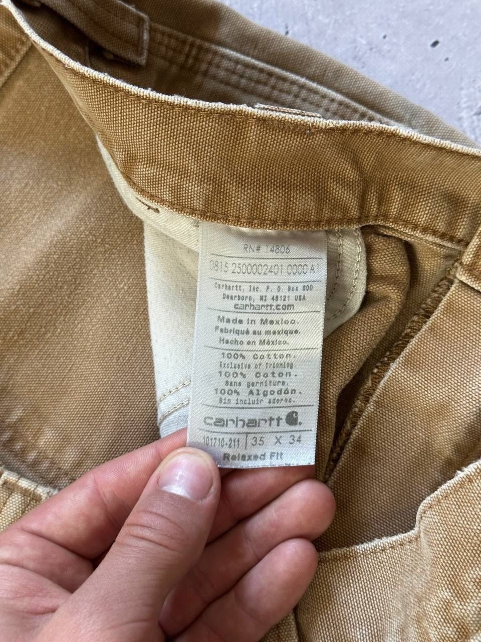 Carhartt × Vintage Carhartt Vintage Baggy Fit Faded Jeans Size US 34 / EU 50 - 12 Thumbnail