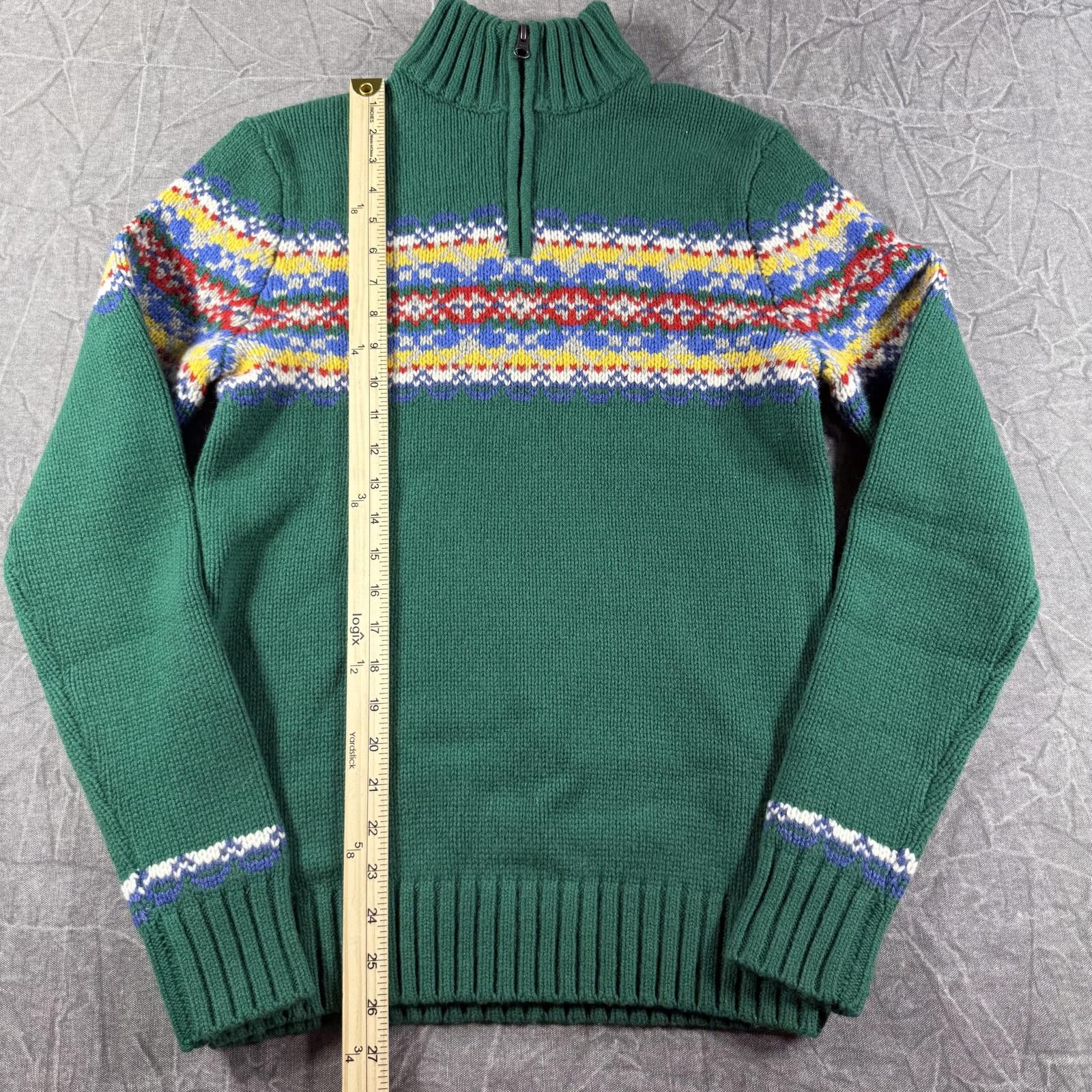 Boden Boden Sweater Men's XS Green 1/4 Zip Wool Holiday Size US XS / EU 42 / 0 - 3 Thumbnail