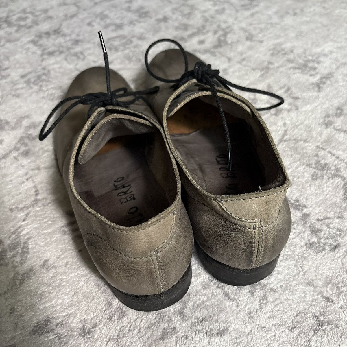 Giorgio Brato Giorgio Brato Oiled Calf Leather Derbies | Size 9 Size US 9 / EU 42 - 5 Thumbnail