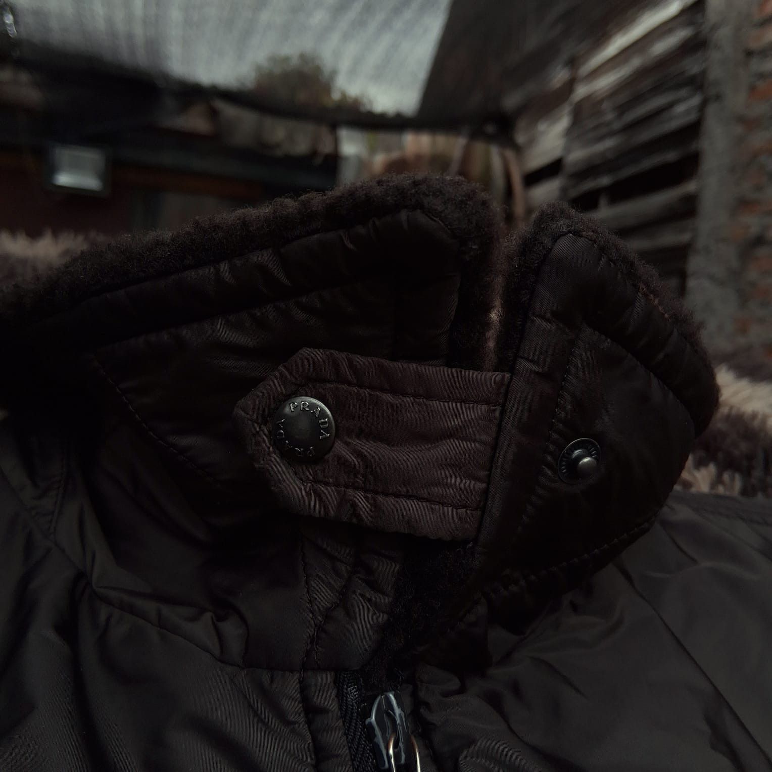 Prada Vintage Prada Sport Nylon Padded Jacket w/ Real Fur Collar Size US M / EU 48-50 / 2 - 11 Thumbnail