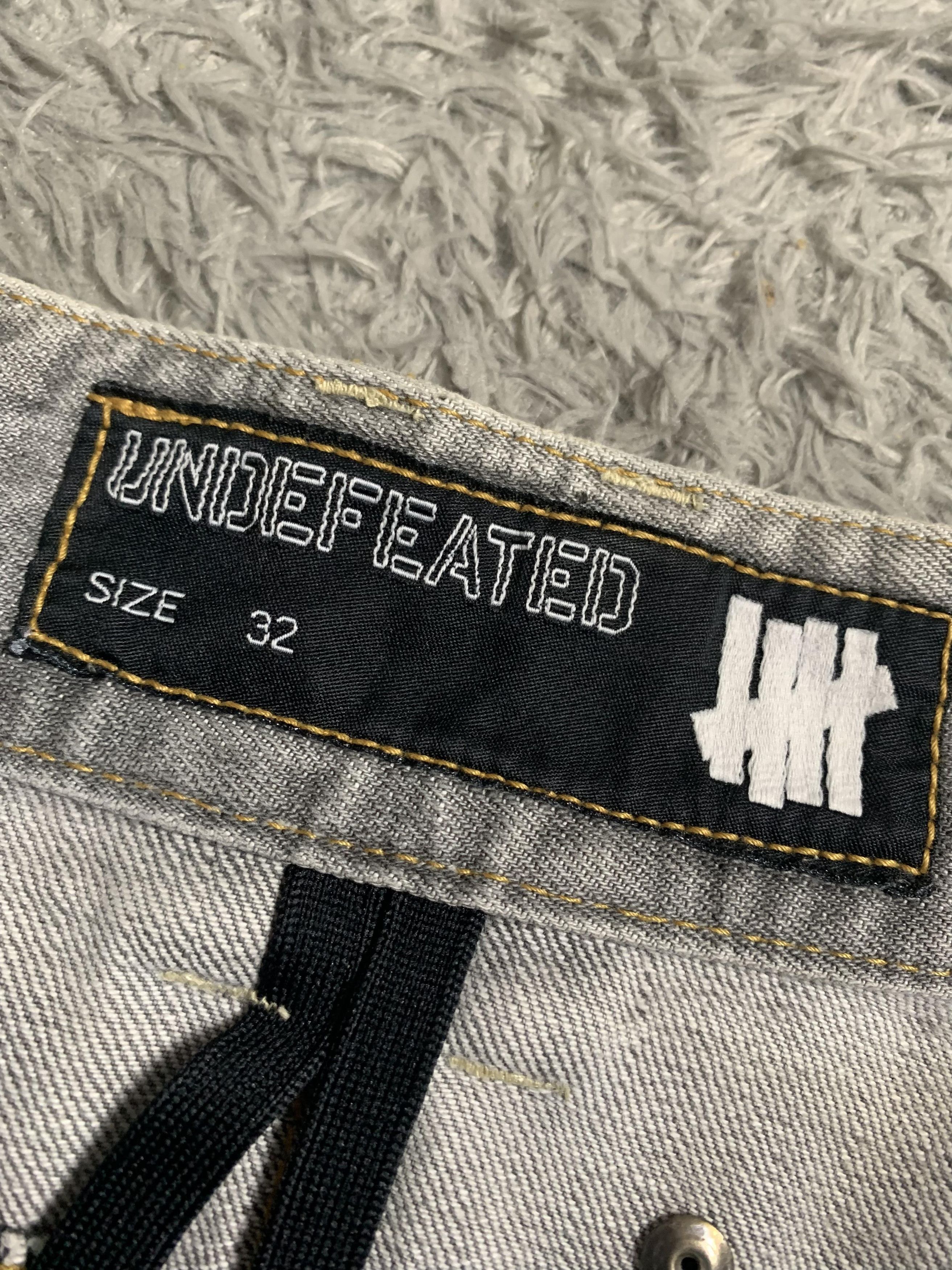 Undefeated Crazy Distressed Denim Jeans Raw Undefeated Size US 32 / EU 48 - 2 Thumbnail