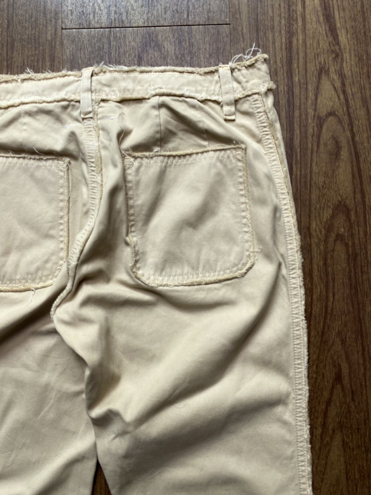 Maison Margiela MM6 by Maison Margiela Inside Out Distressed Flared Pants Size US 30 / EU 46 - 8 Thumbnail